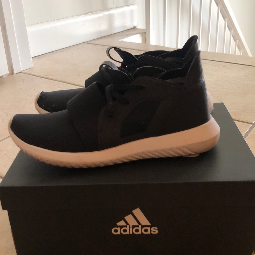 Adidas black tubular